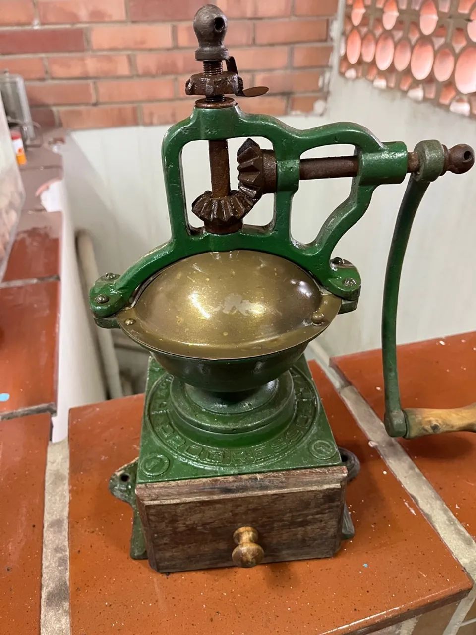 Antigo Moedor de Café Progresso Nº1 - Frete Grátis - Foto 2