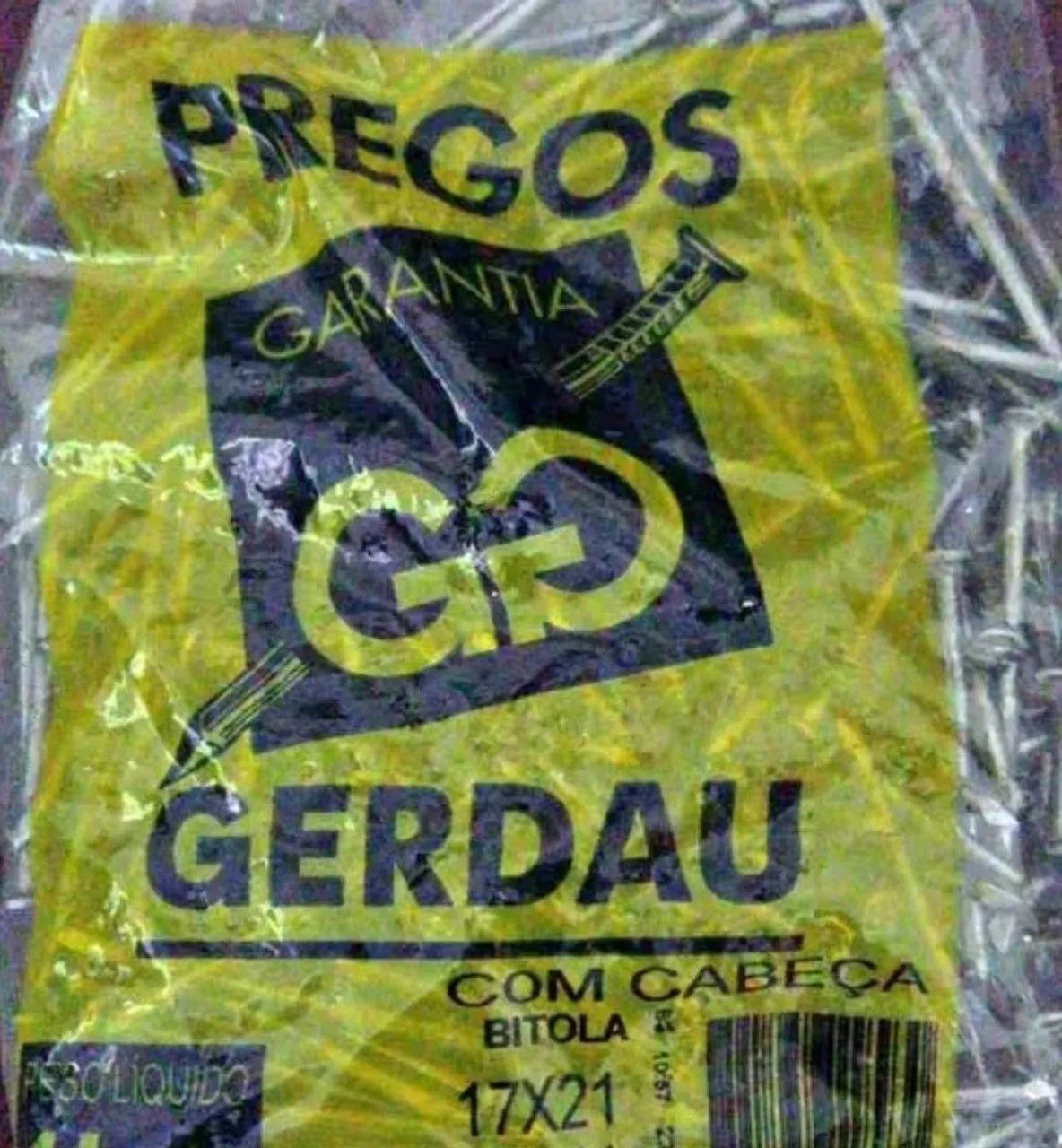 Pregos Gerdau 17x21 e 18x27 com cabeça