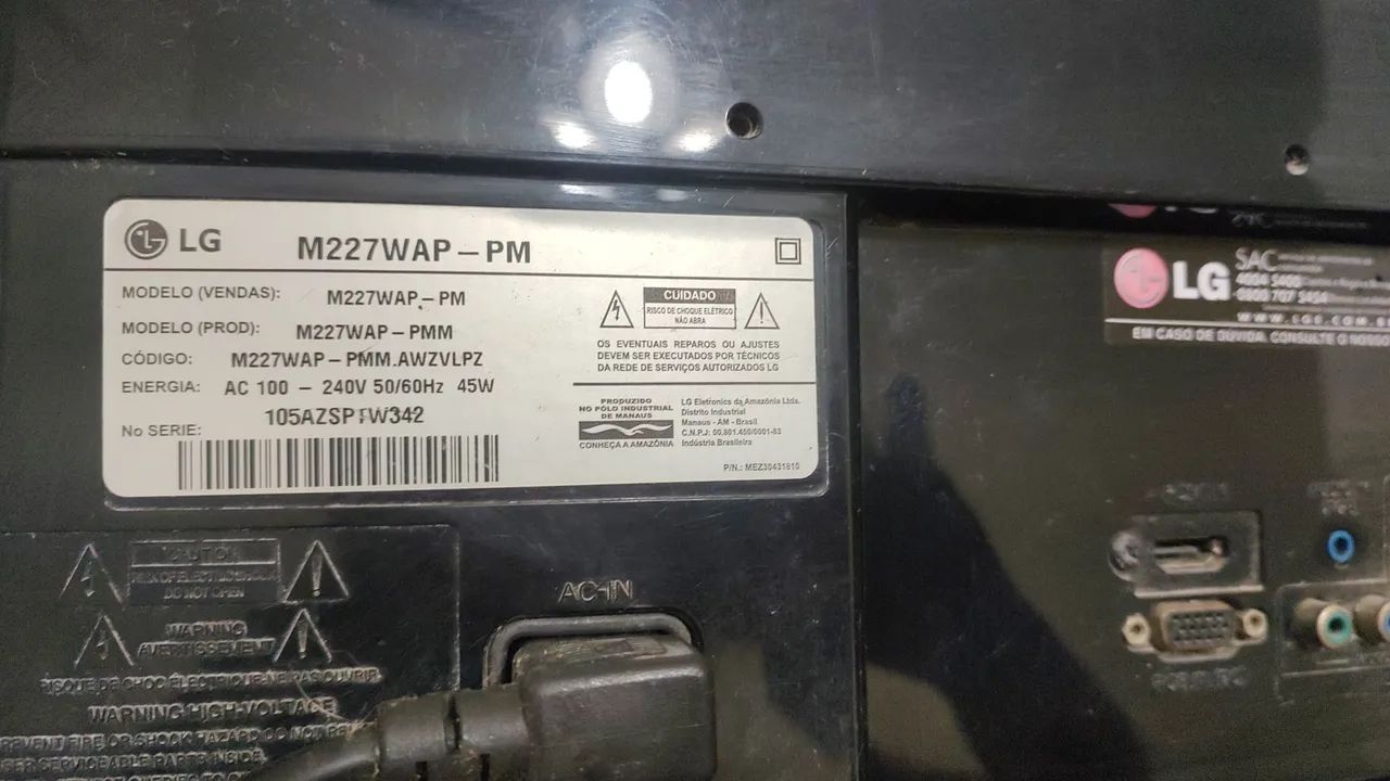 Monitor LCD LG Flatron M227WAP - Foto 3