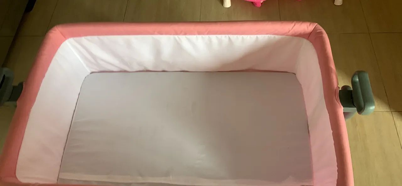 Berço portátil para bebê - cor rosa  - Foto 2