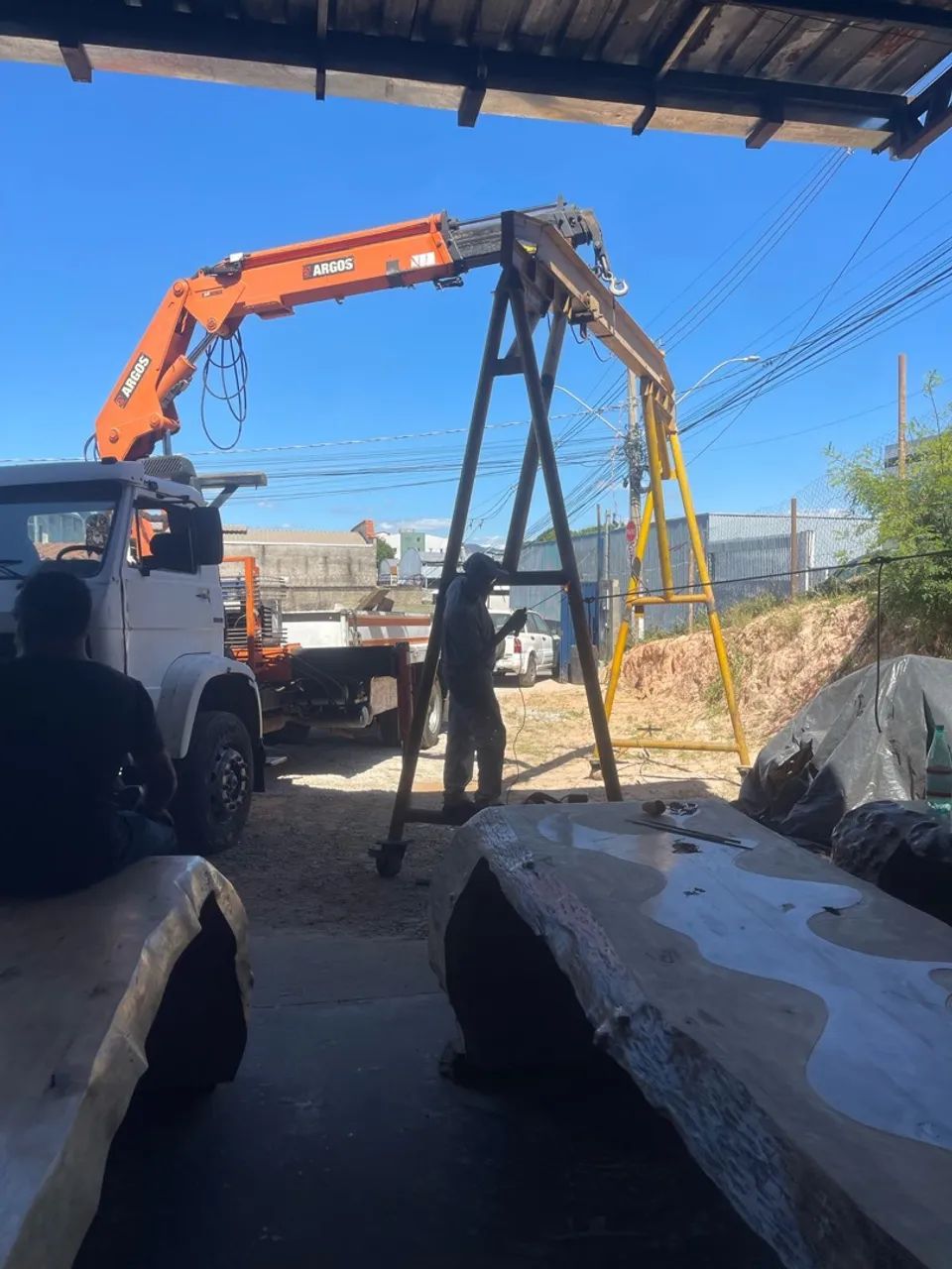 Pórtico e Talha de 5t manual para todo seguimento industrial  - Foto 4