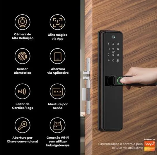 Fechadura Digital Inteligente com Biometria e Wi-Fi