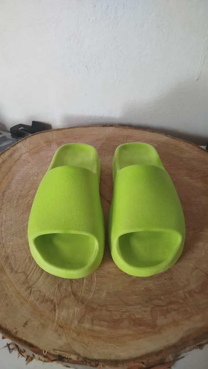 Chinelos Slide Verde nuvem