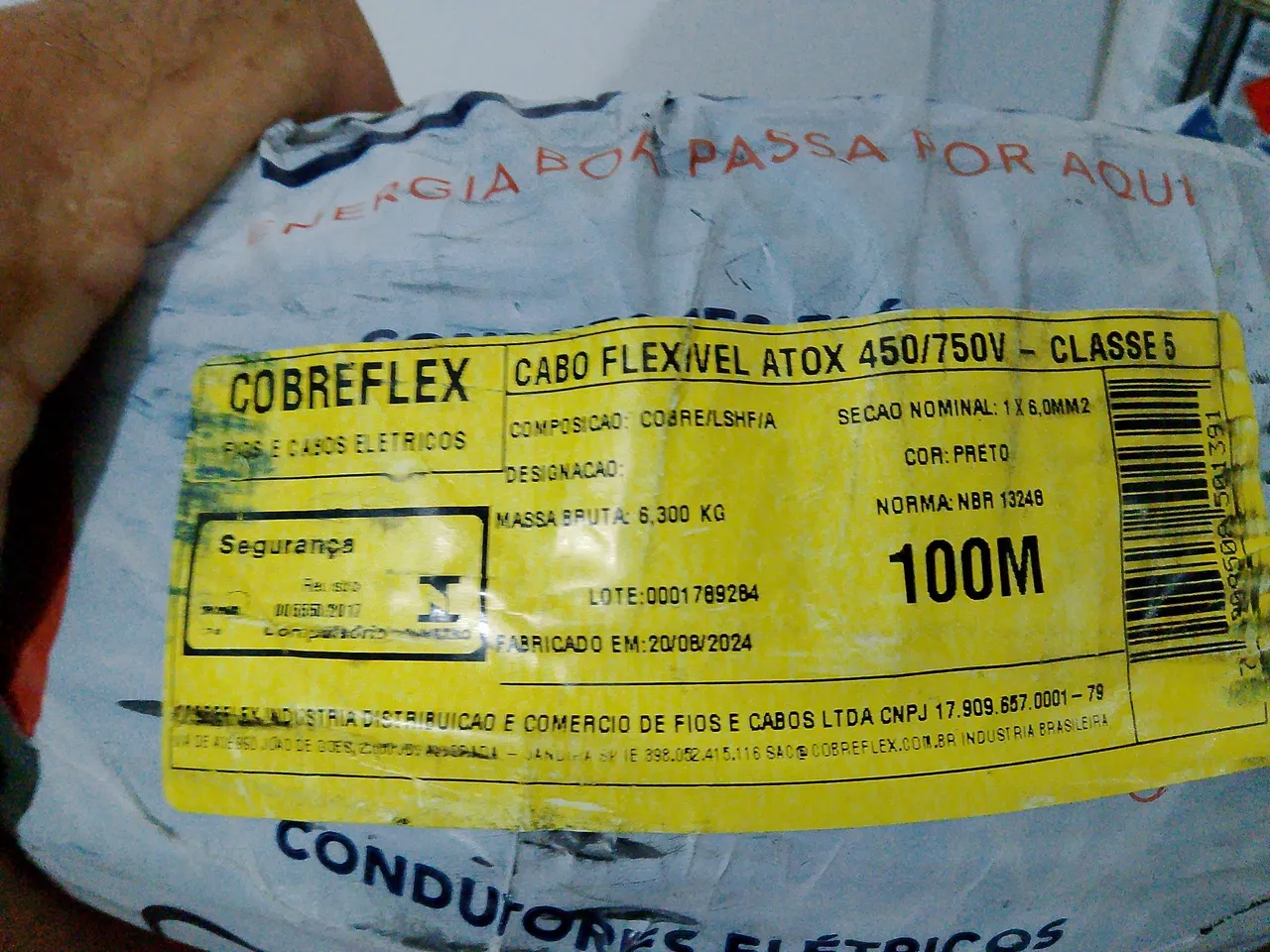 Cabo Flexível cobreflex 2 5 - 100M