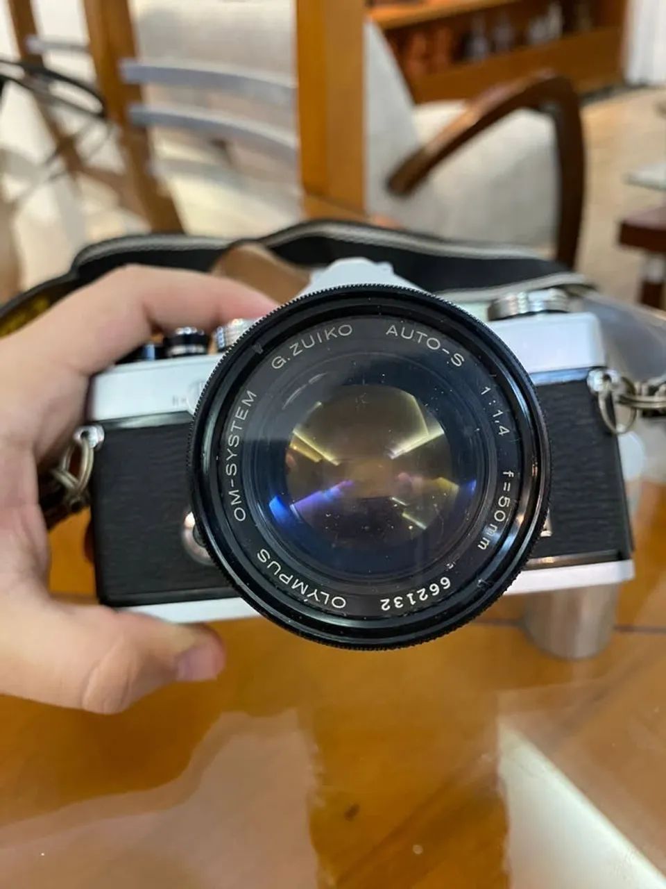 フィルムカメラ Olympus OM-1 + Zuiko 50mmF1.4 Olympus OM-1 35mm SLR Film Camera - Black Olympus F.Zuiko Auto-S