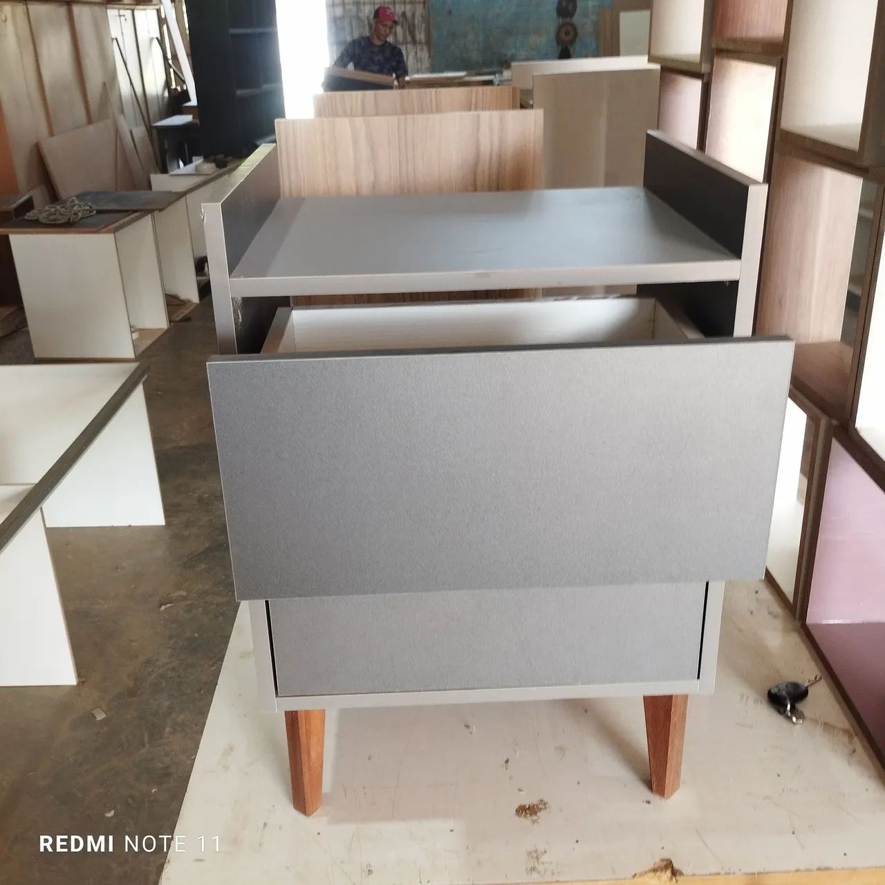 Penteadeira de Madeira com 2 Gavetas - Foto 2