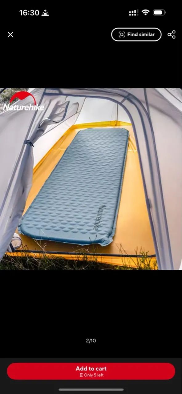 Colchonete Inflável para Camping Naturehike - Foto 5