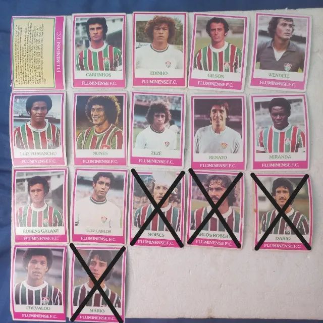 Futebol Cards Ping Pong originais Fluminense