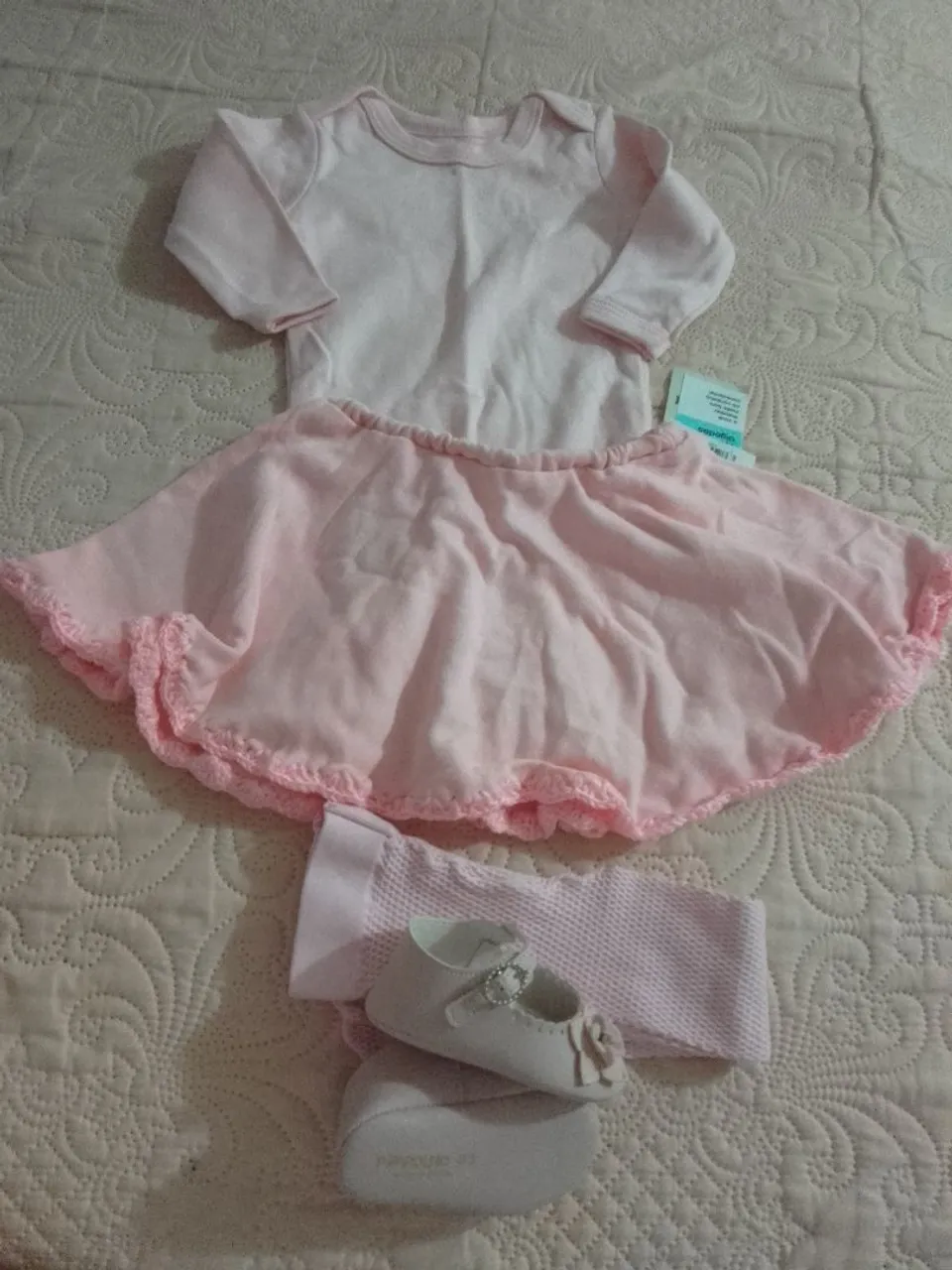 Conjunto de bailarina para bebê menina