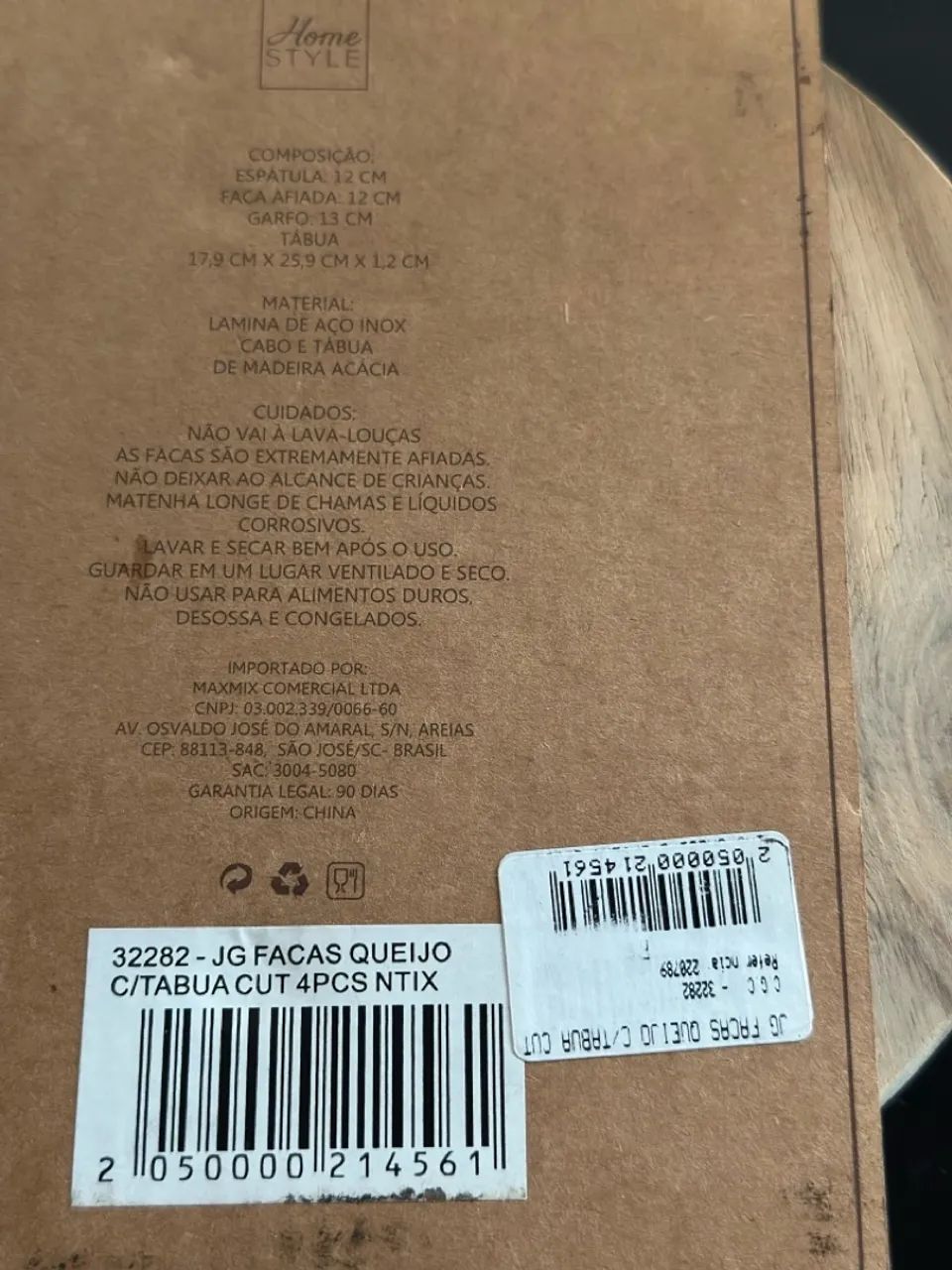 Jogo de Facas para Queijo com Tábua - 4 Peças - Foto 2