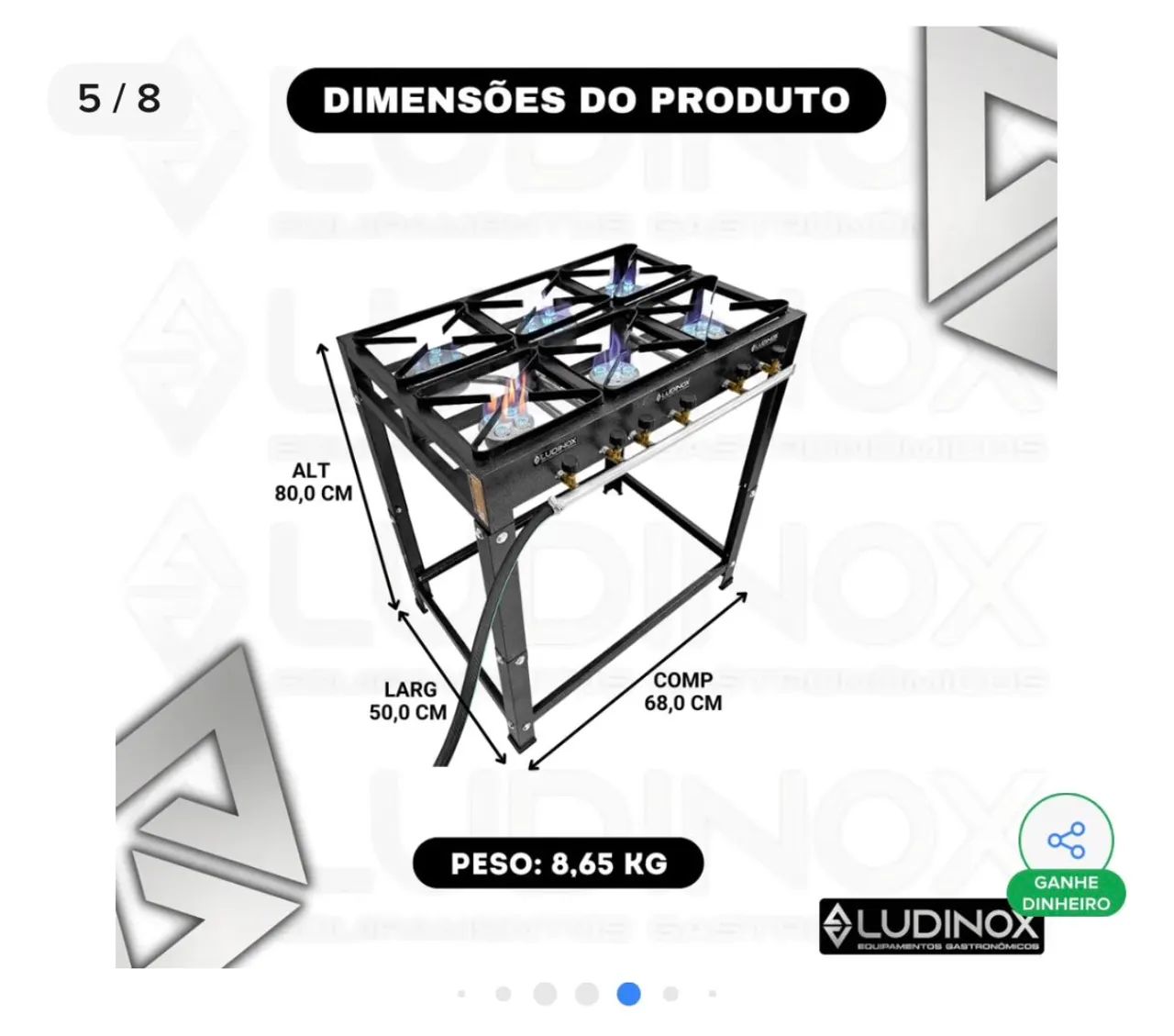 Fogão Industrial 6 Bocas - Foto 4