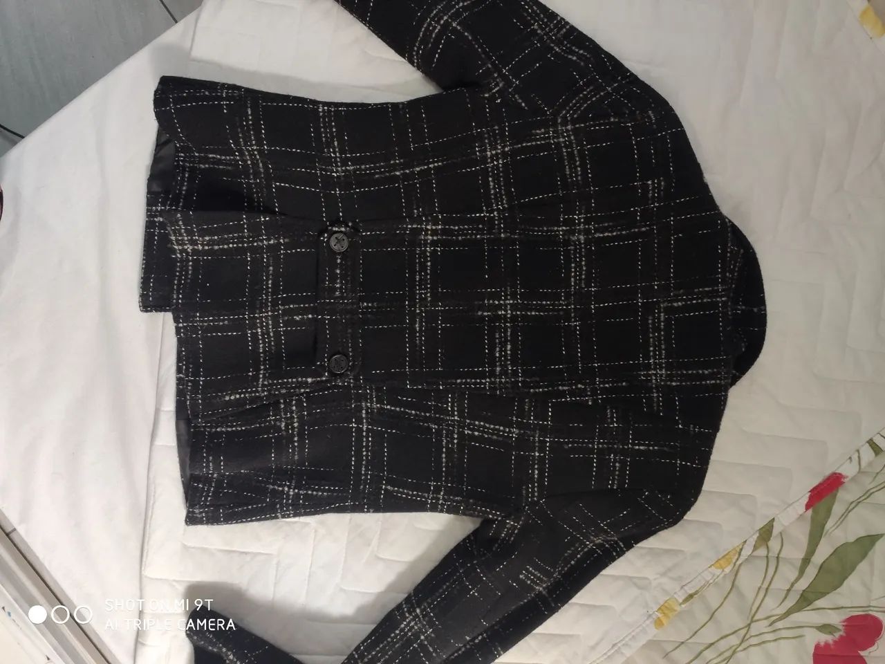 Blazer Shoulder Tam 40 - Preto e Branco - Foto 6