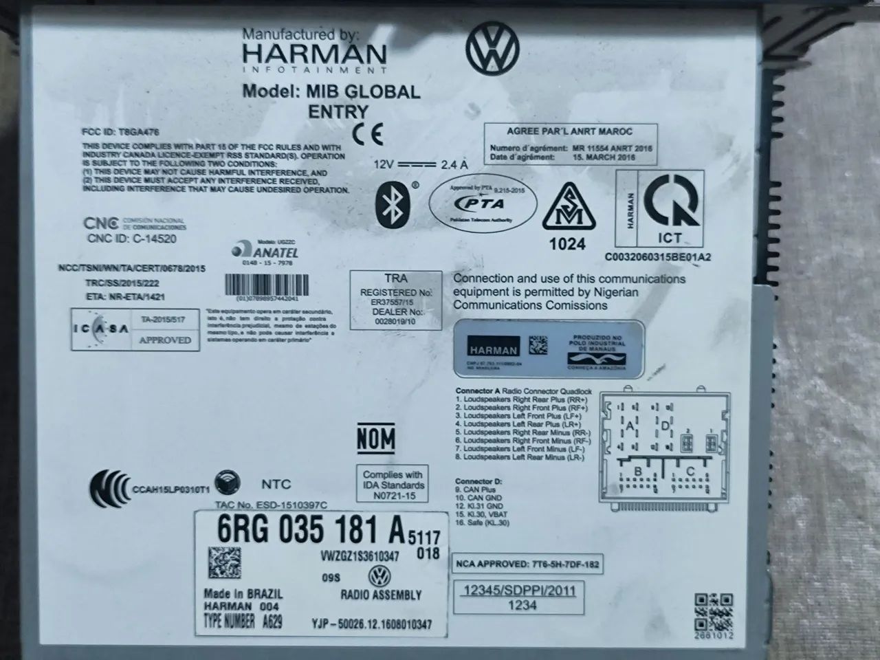 Rádio Original Volkswagen Fox SpaceFox Saveiro G7  - Foto 5