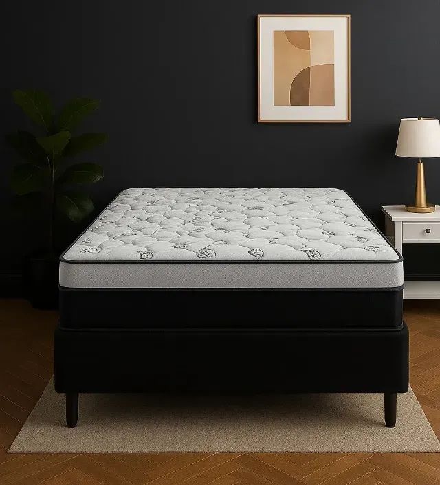 Conjunto Base com Colchão Casal Molas Ensacadas (PRODUTO TOTALMENTE NOVO)