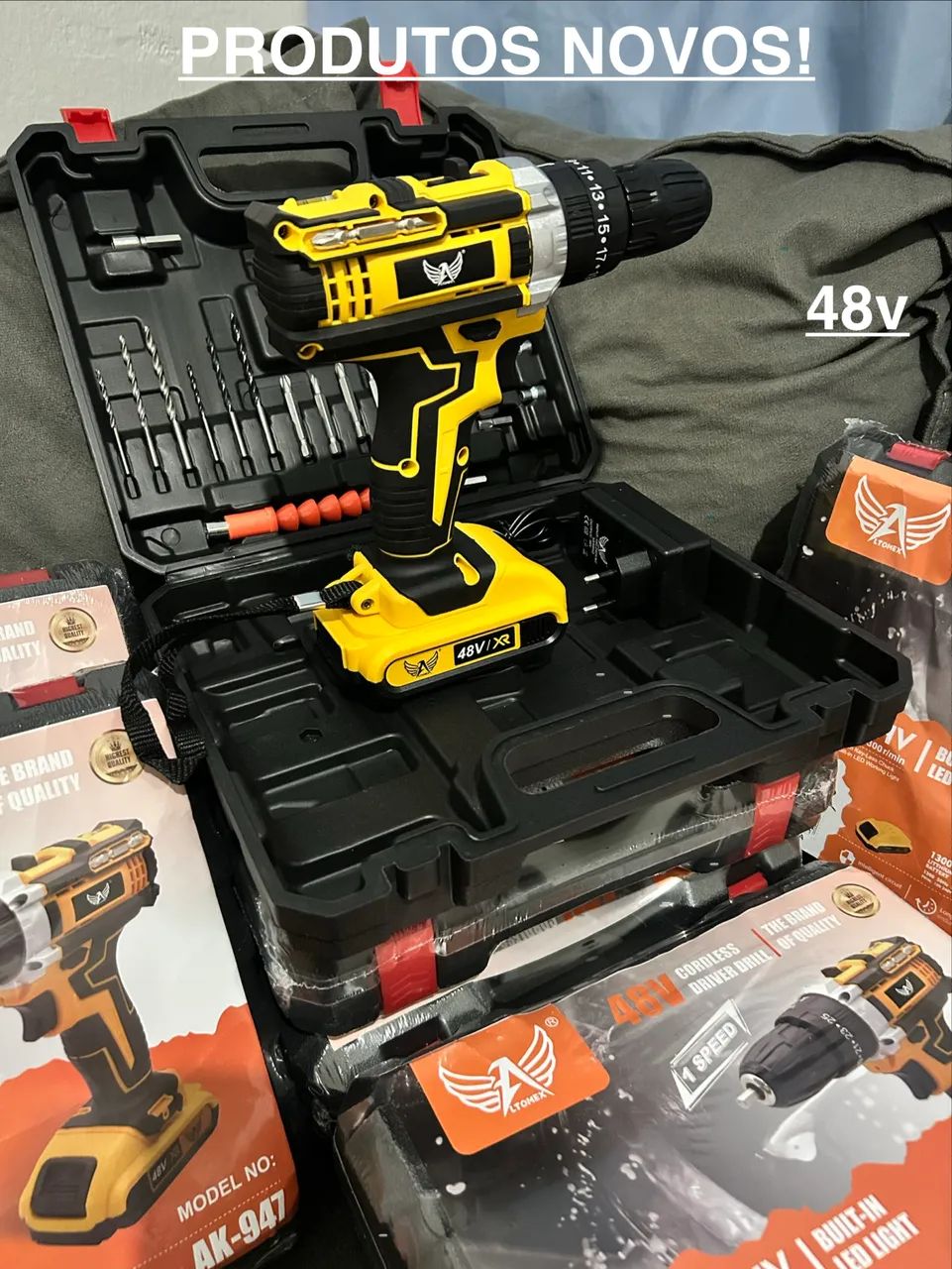 PARAFUSADEIRA FURADEIRA A BATERIA 48V ((PRODUTOS NOVOS))