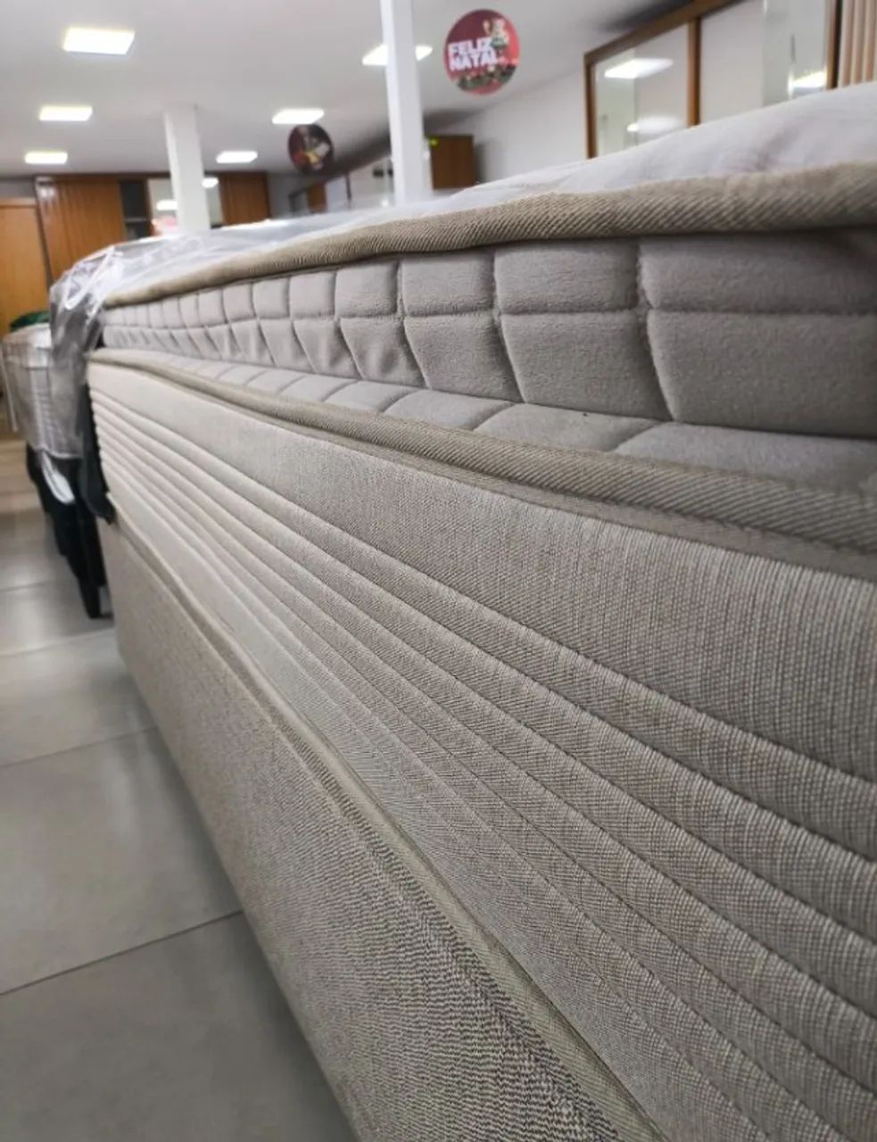 Conjunto Box de Casal King 1,93x2,03x30cm DIVIDIMOS EM ATÉ 10X SEM JUROS - Foto 4