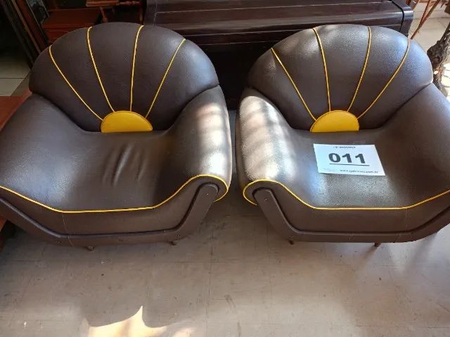 Poltronas pé palito antigas - Foto 3