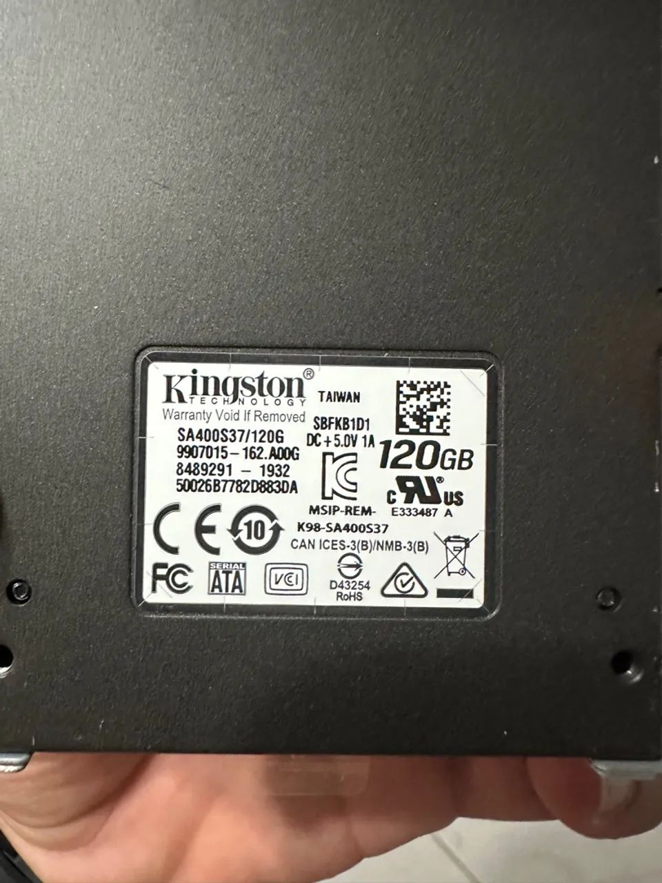 ssd kingston 120GB