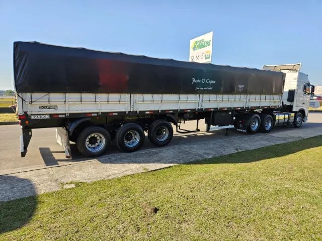 Volvo FH 460 6x2 Globetrotter Ano 14 teto alto aut + Graneleiro Randon Ano 16 12.40 x 1.80 - Foto 2
