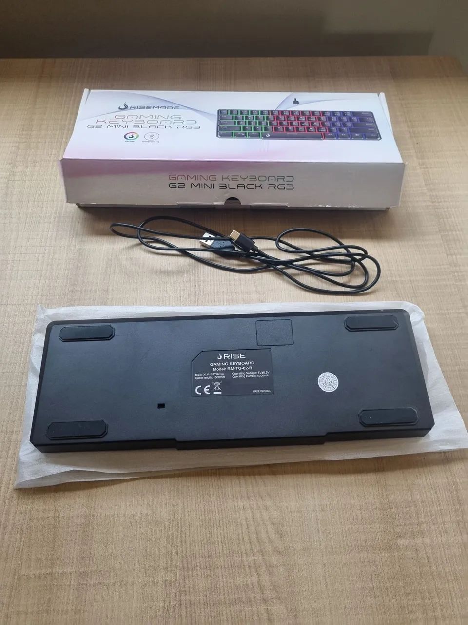 Teclado Semi Mecânico Rise Mode 68% gamer RGB - Foto 3