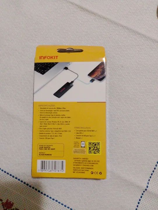 Case Gaveta para SSD M2 NGFF - INFOKIT - Foto 2
