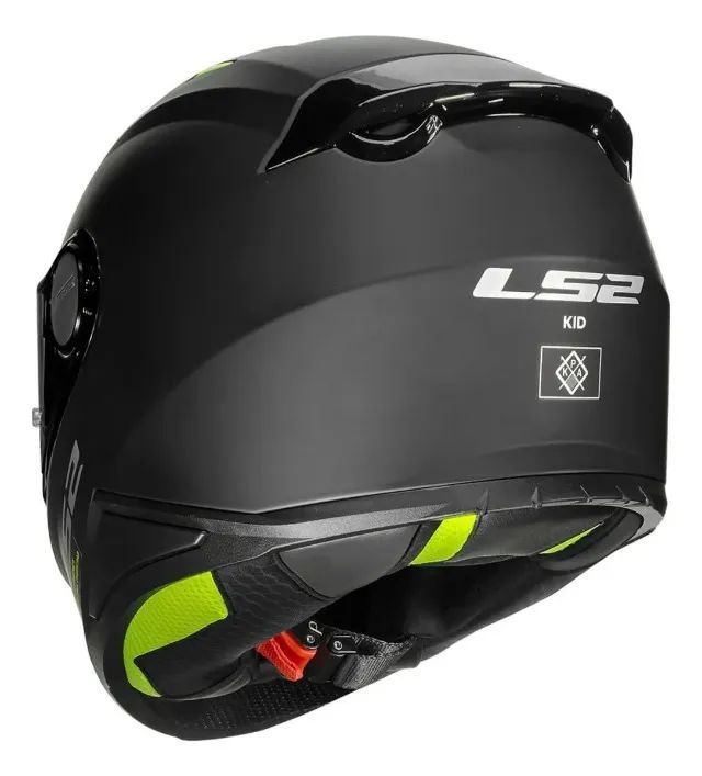Capacete Ls2 Infantil Ff812 Monocolor Preto Fosco - Foto 5