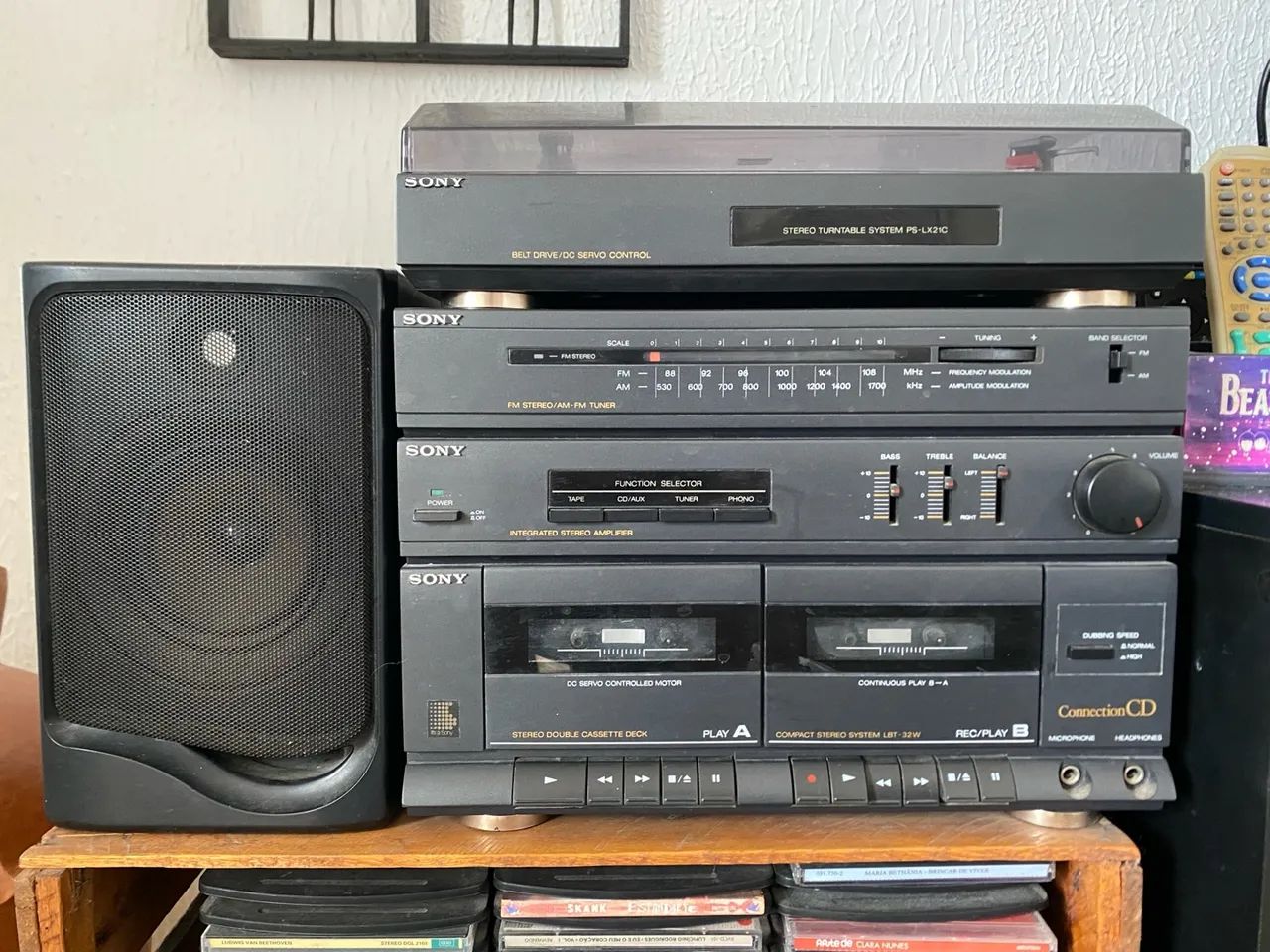 Som Sony Completo - Turntable, Amplificador e Toca-fitas - Foto 2