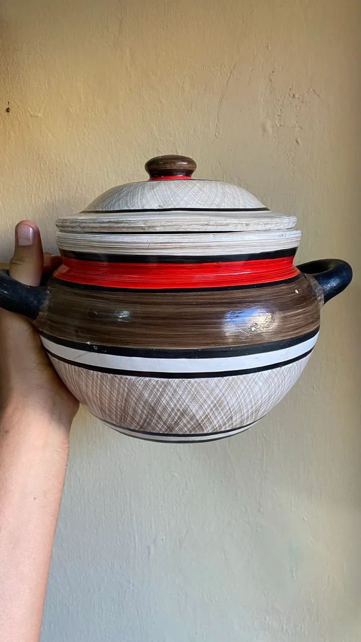 Conjunto panelas de barro coloridas