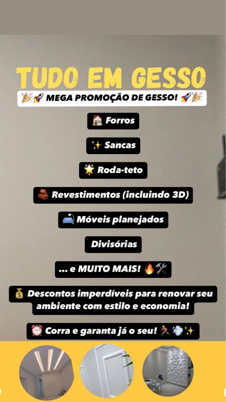 Decoração em Gesso 