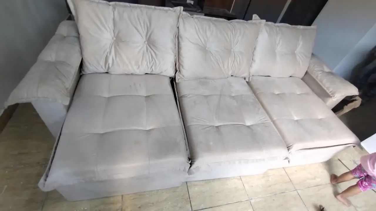 SOFÁ TEXAS LUXO RETRATIL LARGURA 2.50 m<br>RETRATIL LARGURA 2.50 m<br> - Foto 4