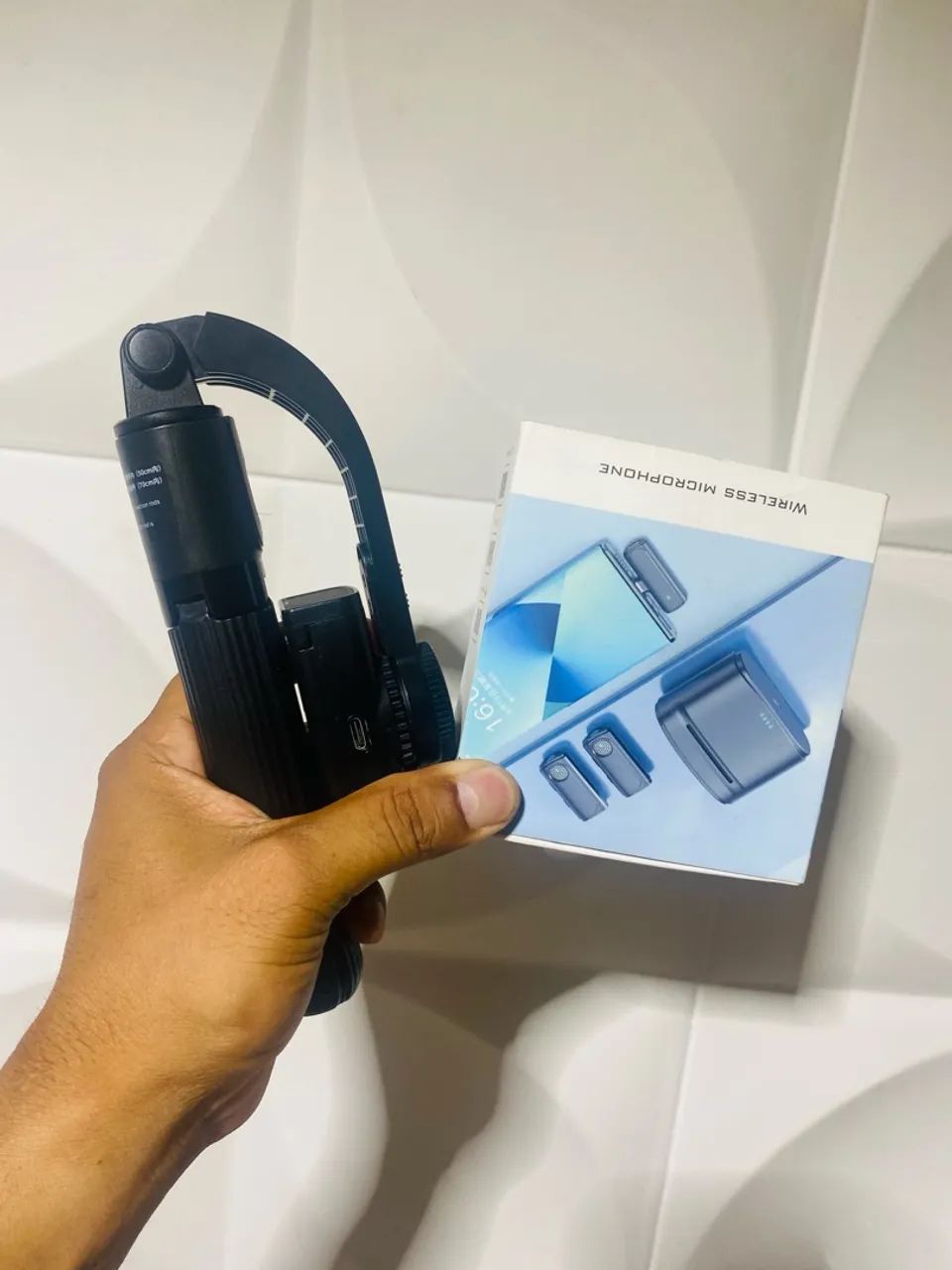 Gimbal estabilizador e microfones  - Foto 4