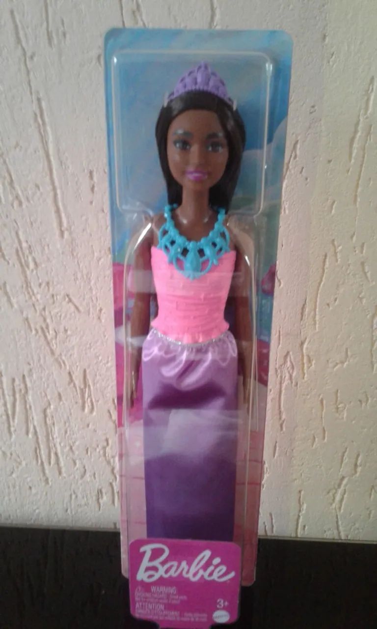 Boneca Barbie Morena Princesa Dreamtopia Mattel Nova Lacrada - Foto 3