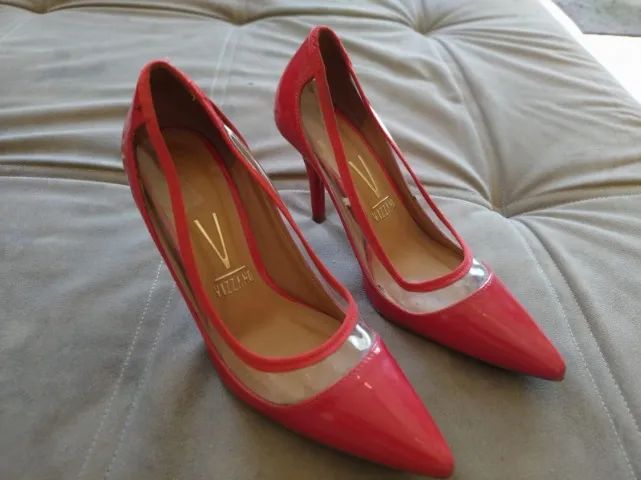 Sapato Scarpin Vizzano Vermelho Salto Alto Tam 36