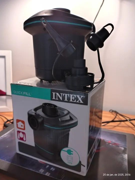 Bomba de Ar Elétrica Intex Quick Fill 127v