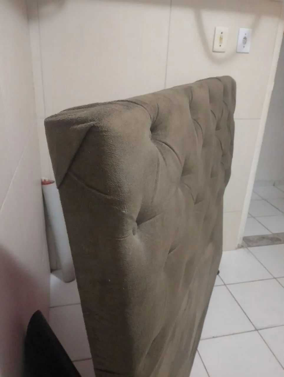 Cabeceira de cama estofada - Foto 2