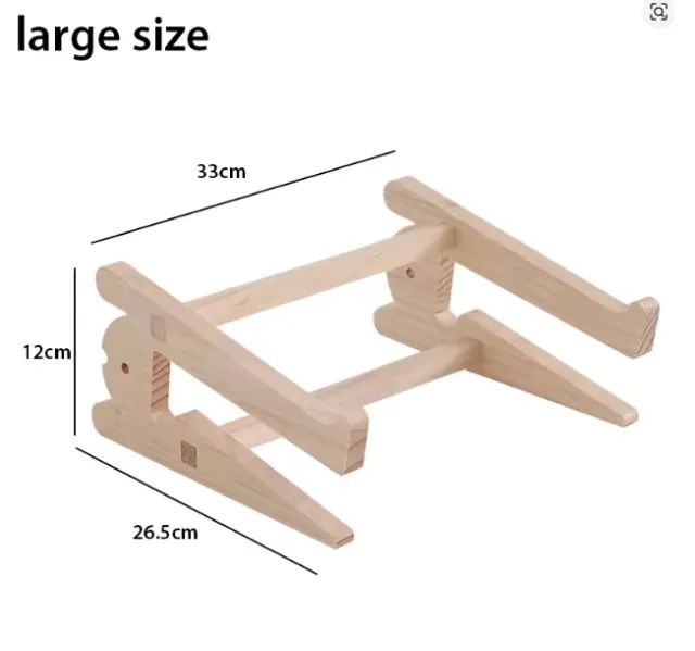 Suporte Para Notebook Universal De Madeira De Base Destacável - Foto 2