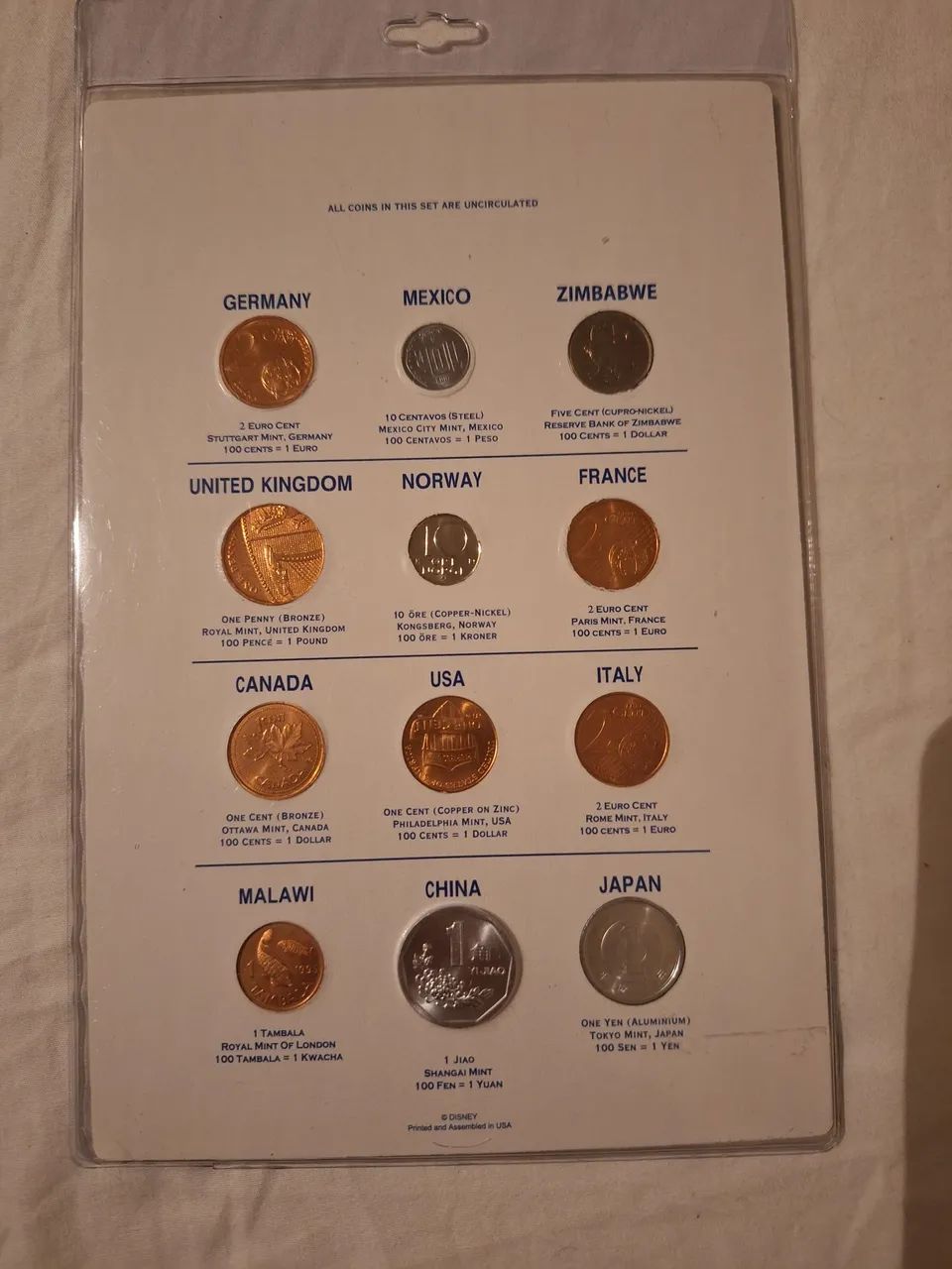 Moedas Internacionais Disney Epcot - Foto 2