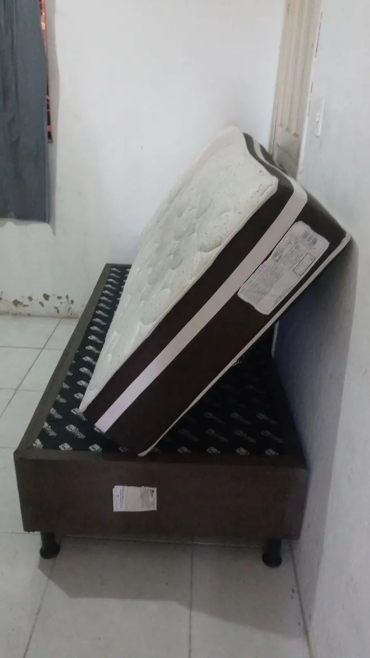 Cama solteiro, base e colchao, entrega grátis