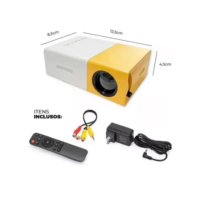 Projetor Led Portatil 1080p Cinema Filme Futebol Hdmi Tv Pc - Foto 4