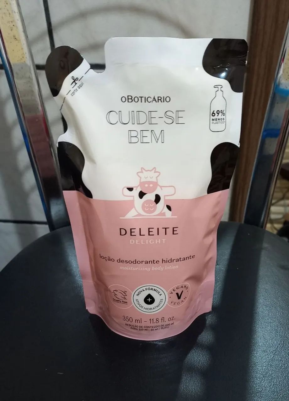 Refil  hidratante Boticário Deleite Cuide-se bem