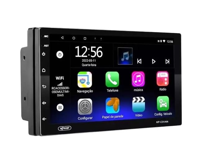 Central Multimídia 2 Din Bluetooth USB Wifi GPS KP-C31AN/1 - Foto 5