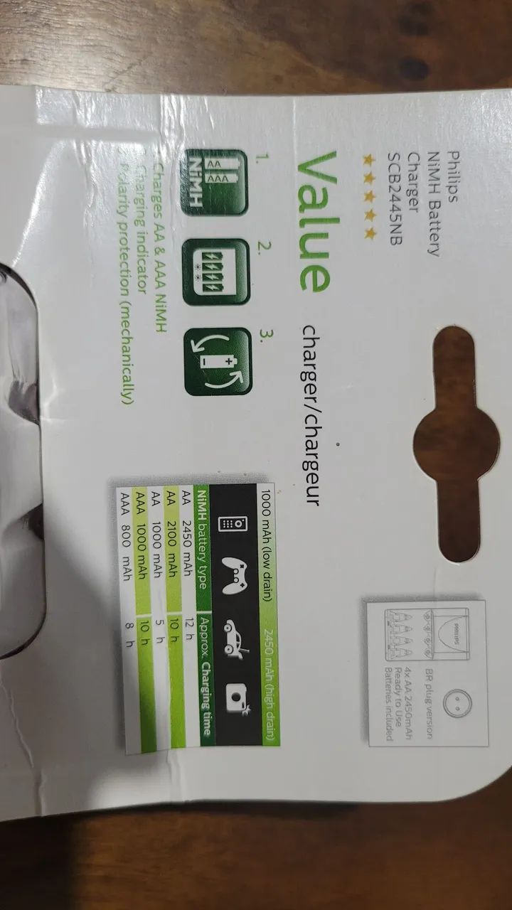 Pilhas Recarregáveis  + Carregador de Pilhas AA e AAA - Foto 3