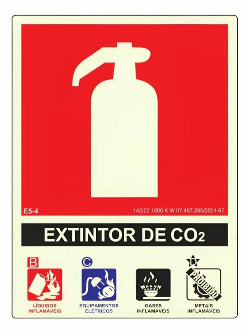 Placa de Sinalização de Extintores  - Foto 3