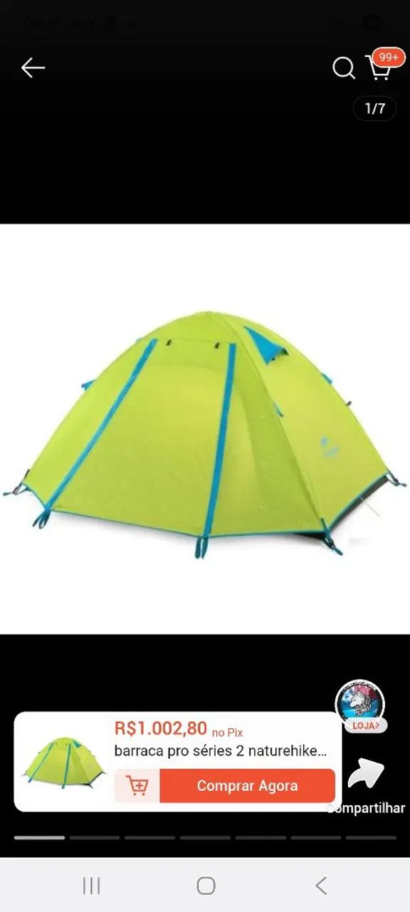 Barraca trekking camping leve - Foto 4
