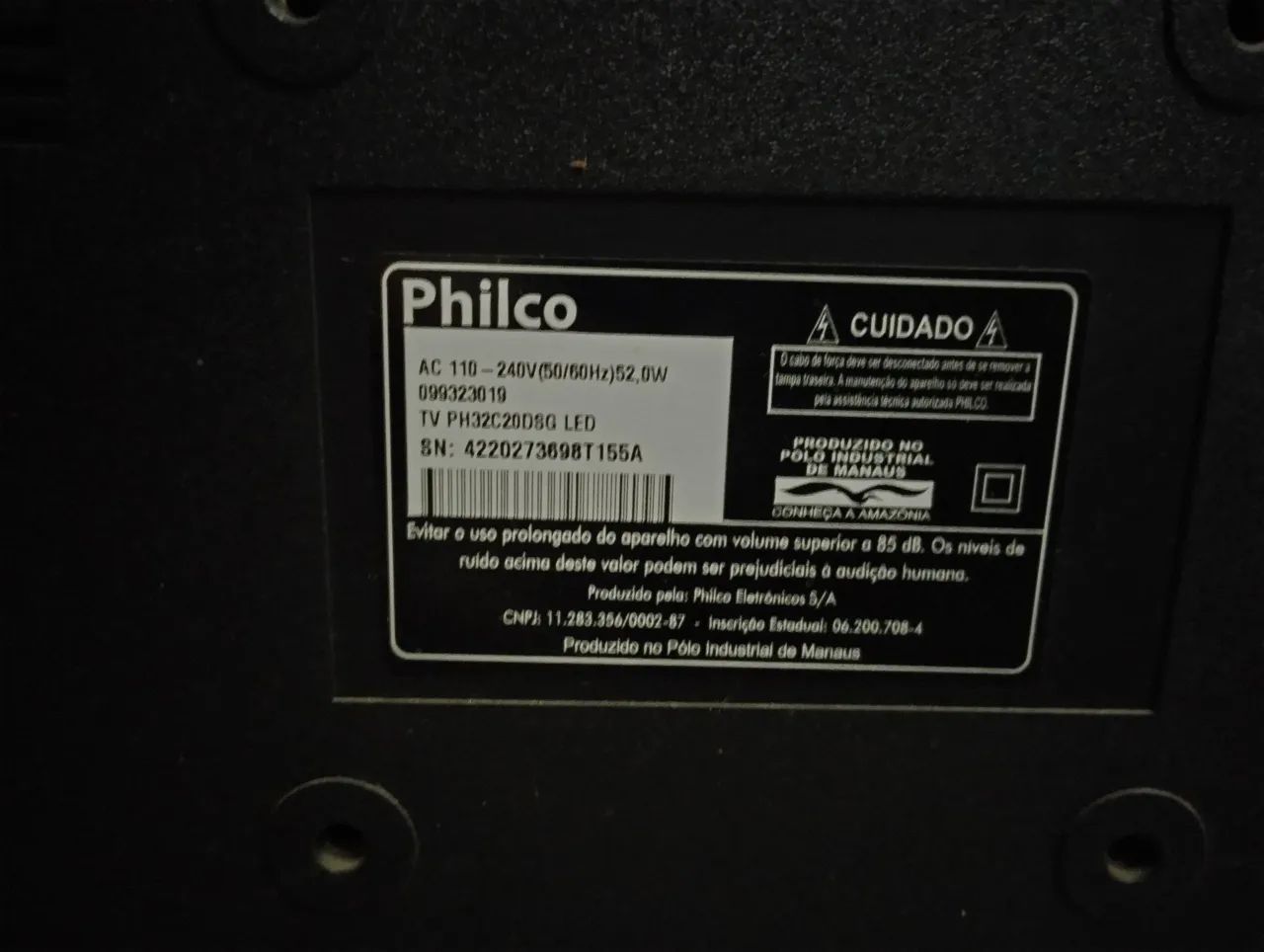 Vendo Televisão Philco (para retirada de peças) - Foto 3