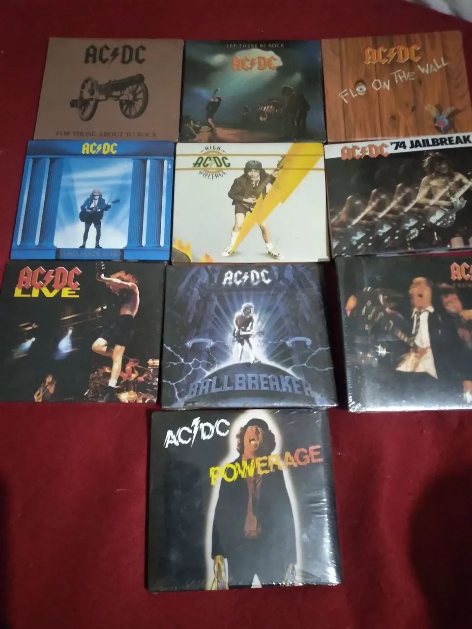 Combaço 10 Cds Ac/dc Lacrados Edição Digipack Remaster
