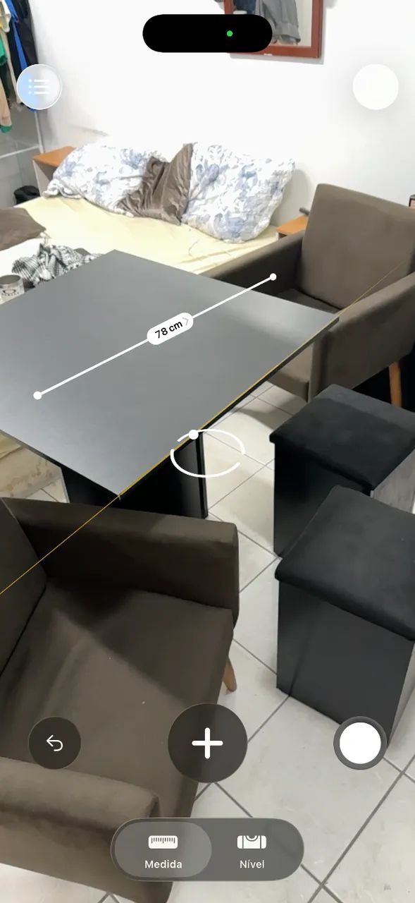 Conjunto mesa + poltronas 