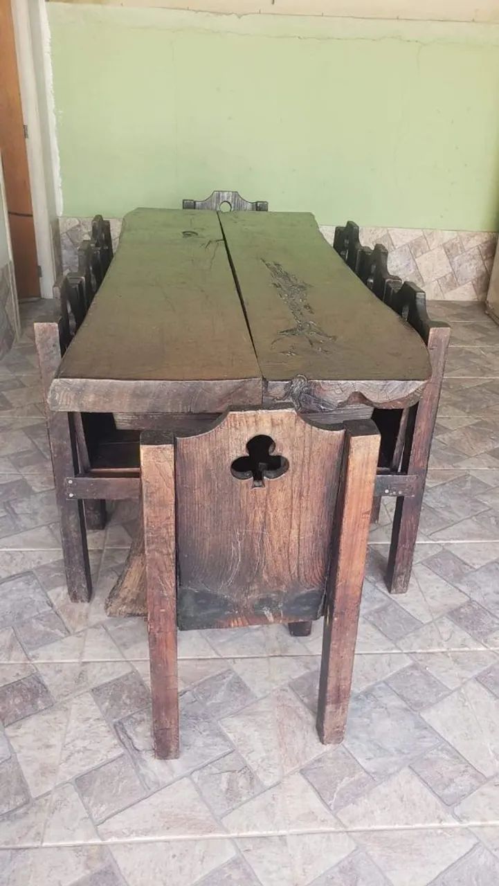 Mesa Rústica de Friburgo - Aceito Olx Pay
