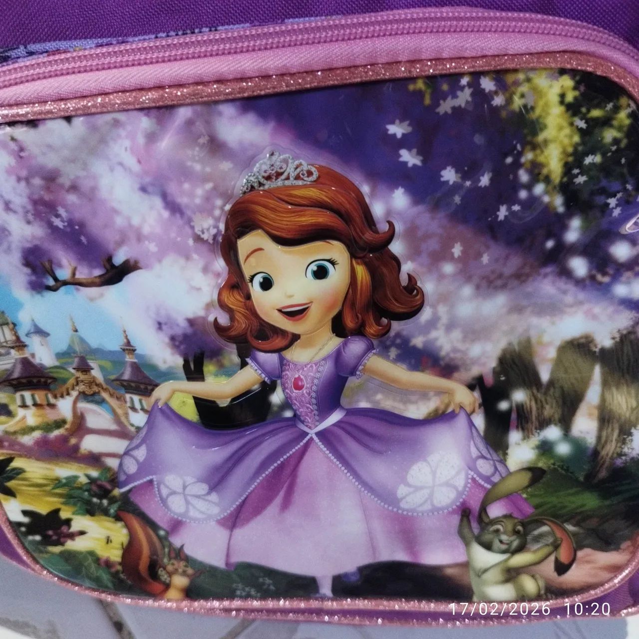Mochila infantil Princesa (Nova sem uso) - Foto 4