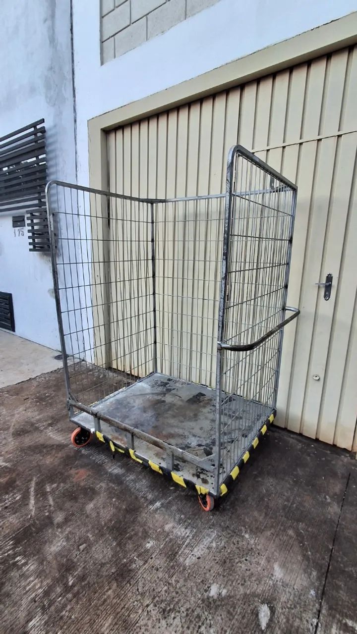 Gaiola Aramada Logística (Roll Container) - Excelente Estado - Foto 3